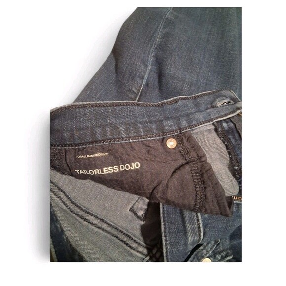 7 For All Mankind Size 28 Tailorless Dojo Wide Leg Flare High Rise Rockabilly Pr - Picture 5 of 12